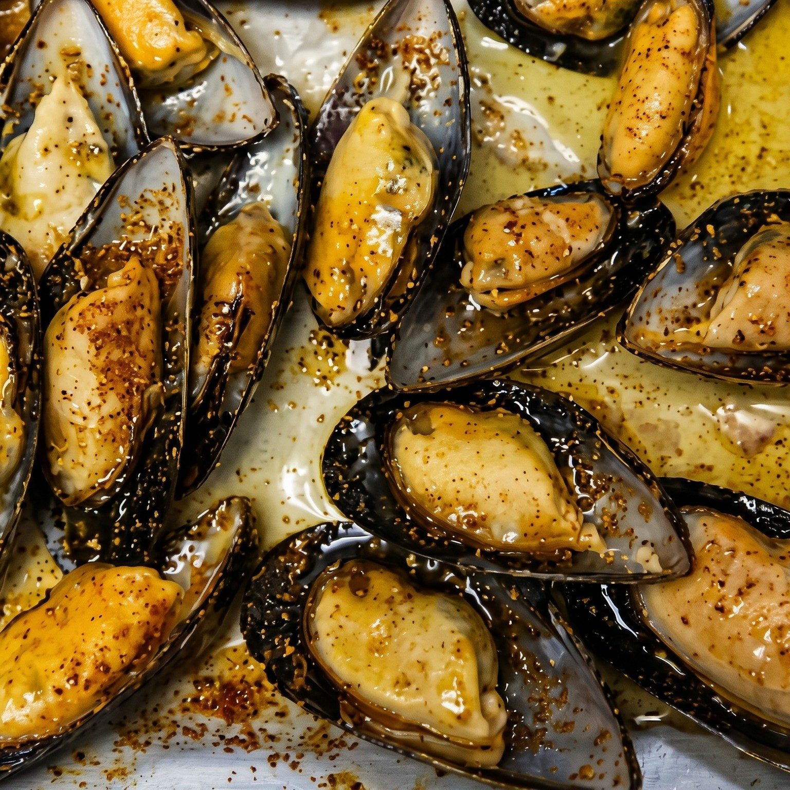 Steamed Mussels.