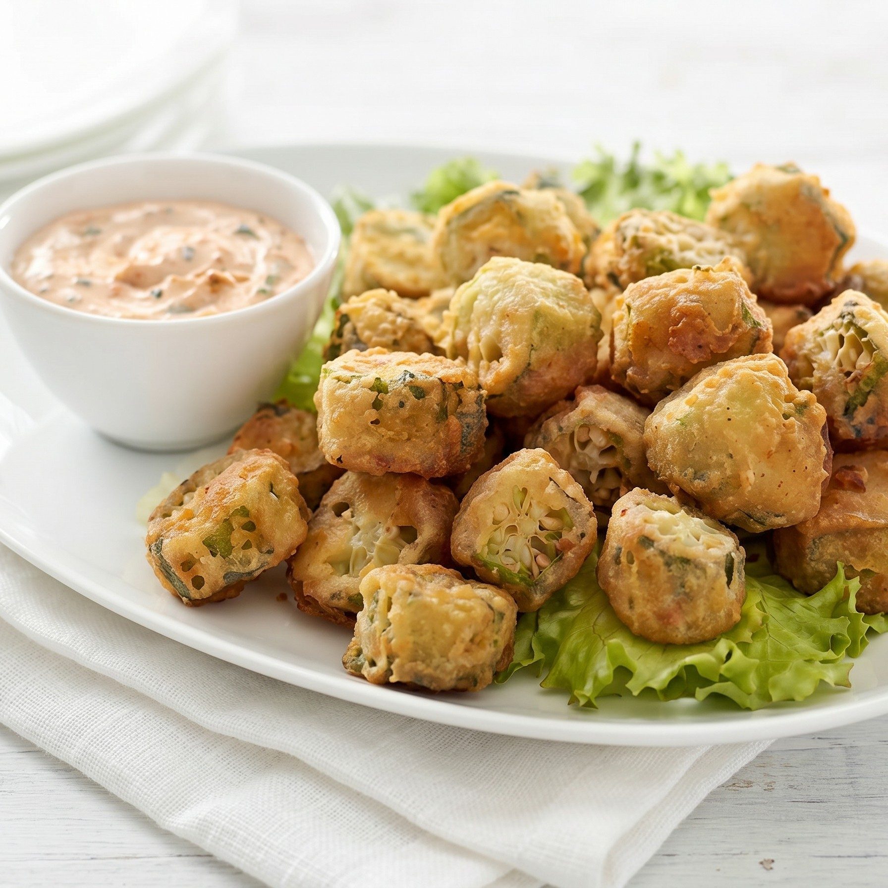 Breaded Okra.