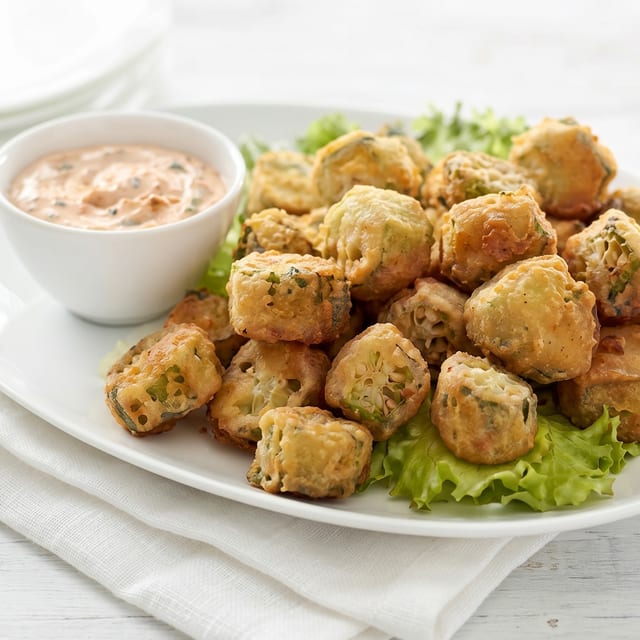 Breaded Okra.