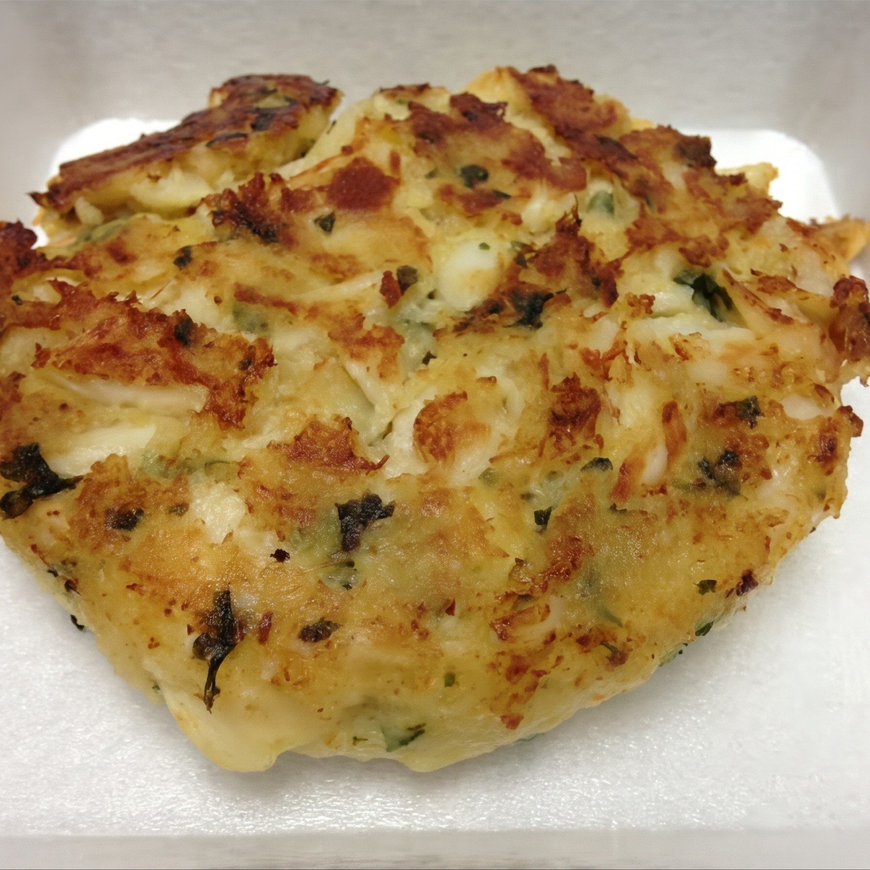 Crab Patty Basket.